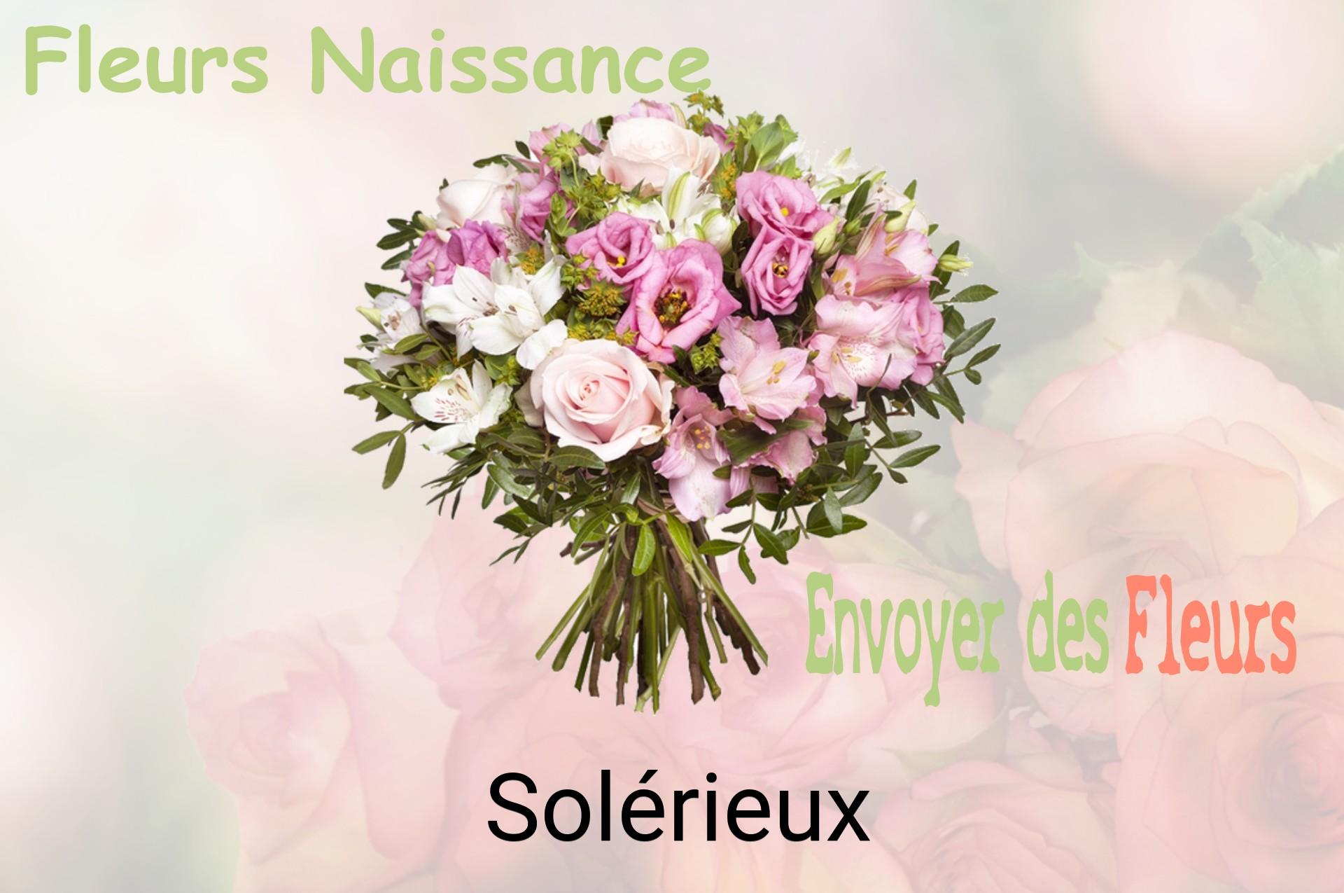 Bouquet de fleurs de naissance livré à Solérieux